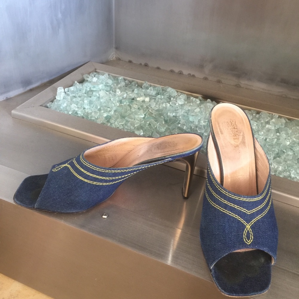 Vintage ESCADA DENIM HEELS